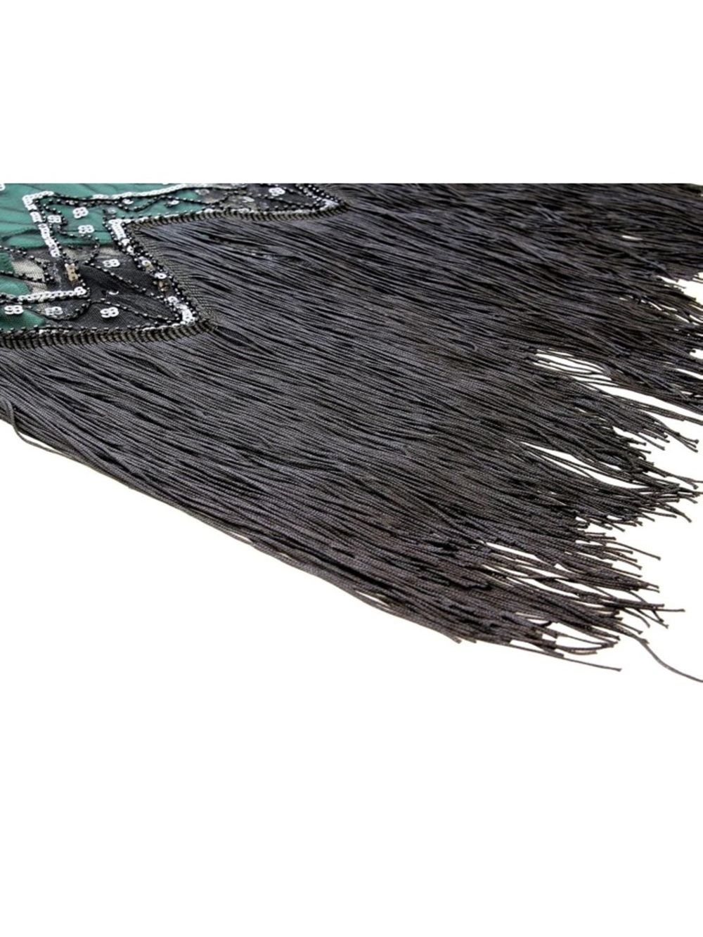 Women’s 1920s Gaspy Cocktail Fringe Dress Costsume With Accessories XXXL - Picture 4 of 4